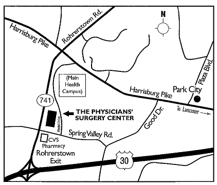 Physician Surgery Center Map